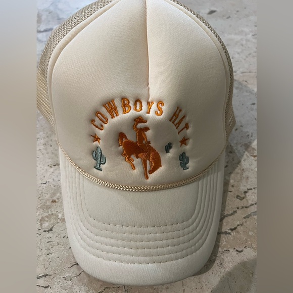 Accessories - “Cowboys Hat” New Butter Colored Trucker Hat